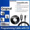 Baofeng USB Programming Cable with CD High Durability 2-Pin K Type Cable For SW-9 Mini-5 UV-5R Mini DM-32 UV-5RM UV-5R Ham Radio