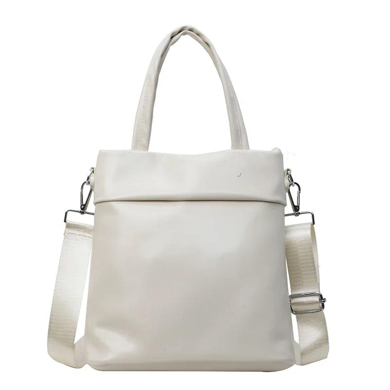 Solid Color PU Large Capacity Hasp Women's Shoulder Bags  High Quality Versatile Ladies Crossbody Bags