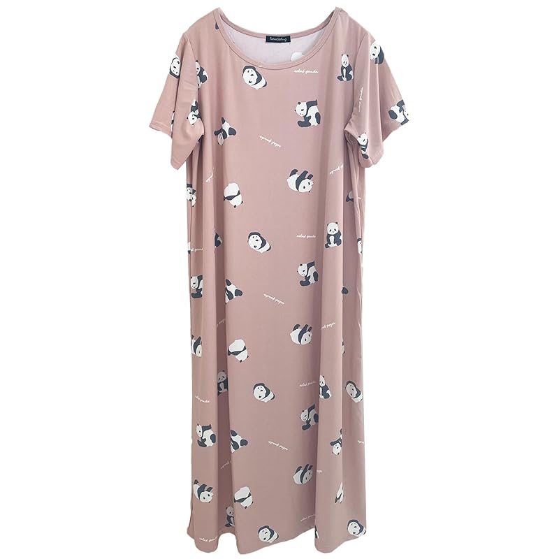 

[Stream] stream market room wear цельный короткий рукав летний Прохладный на ощупь ощущение прохладный Room wear Тонкий Гладкий Меры против жары panda Товары