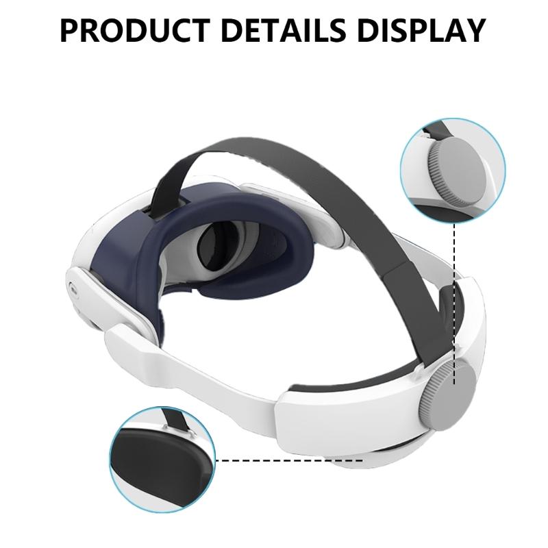 Head Strap for 3 Adjustable Strap Replacement VR Headset Accessories Strap Comfort Reduce Pressure Extend Time