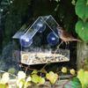 Clear Acrylic Window Bird Feeder with Suction Cups,House-Shaped Wild Bird Feeders for Outside,Garden & Window Viewing