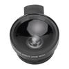 Phone Lens 2 In 1 HD Professional Universal Clip 0.45X Wide Angle 12.5X Macro Lens for Cellphone Tablet Black