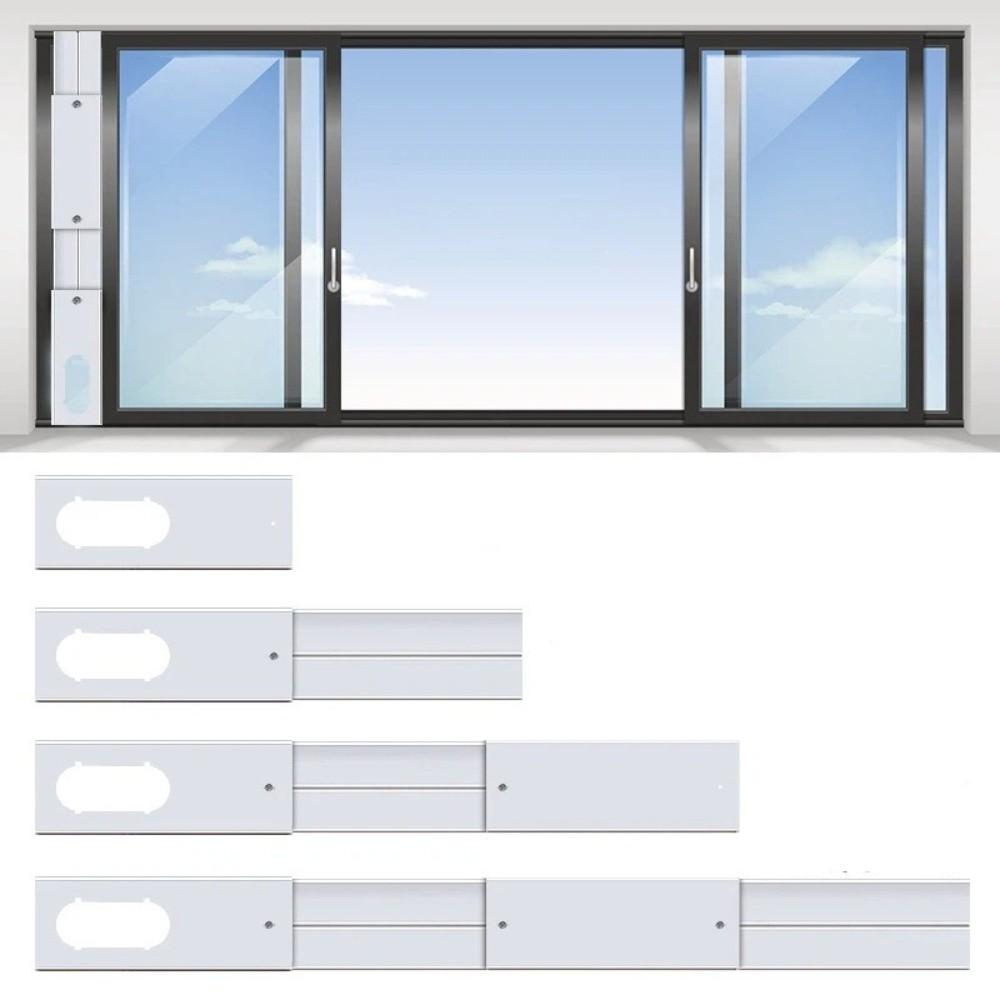 Retractable Air Conditioner Window Vent Kit AC Wind Block Seal Plate Home Sliding Window