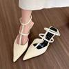 Fashion Women High Heeled Sandals Summer New Fashion Cross Strap Toe Cap Fashion Pointed Toe Sexy Luxury High Heeled Sandals Shoes
