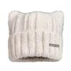 Cat ears wool hat big head circumference women's cute cold hat autumn and winter thickened cold-proof warm knitted fluffy hat