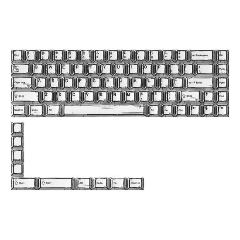 Palette Mixed Lights BOWs 78Keys Original Profile Keycap Dye Sublimations PBT Keycaps for 60%Mechanical Keyboards Keycap