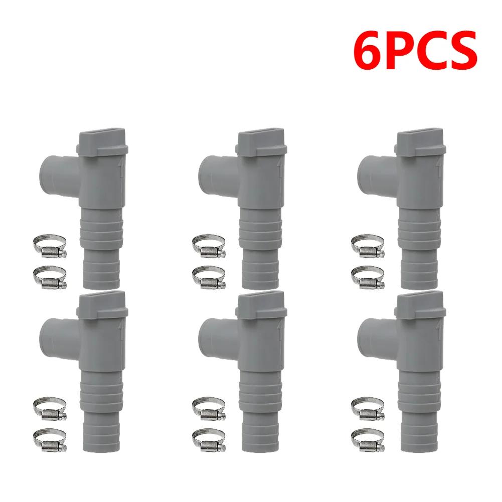 1-10set PVC Pool Filter Pump Adapter for 32mm Pipe Hoses Connector Part Pool On/Off Plunger Valve Leak Proof Replacement Outdoor