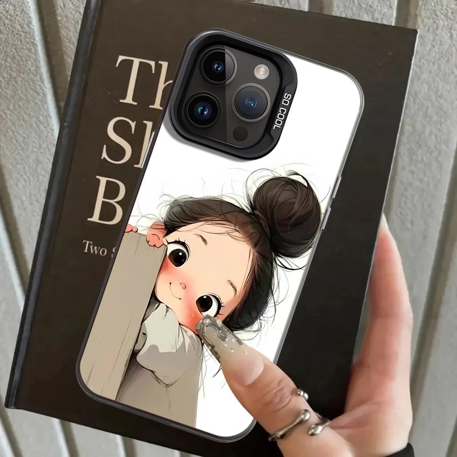 Case for iPhone 17 Pro Max XR 12 14 15 Plus 13 Pro XS Air 16 11 Back Phone Cover Cute Angry Girl