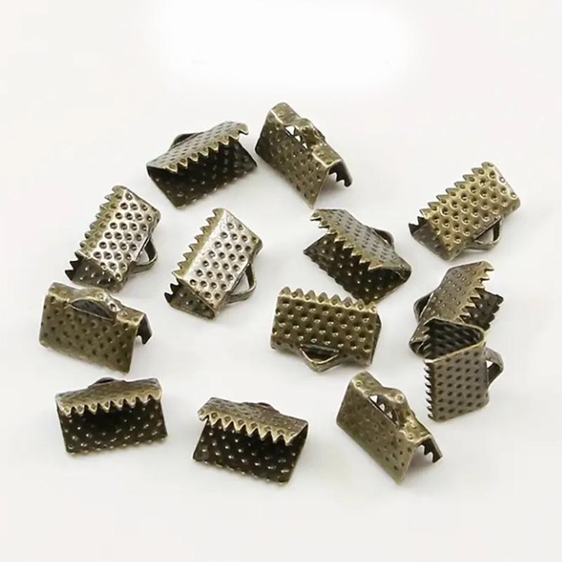 

1000 pcs DIY Jewelry Cord End Clasps Crimp Beads for Handmade Jewelry Accessories 6MM Width - 1000 pcs