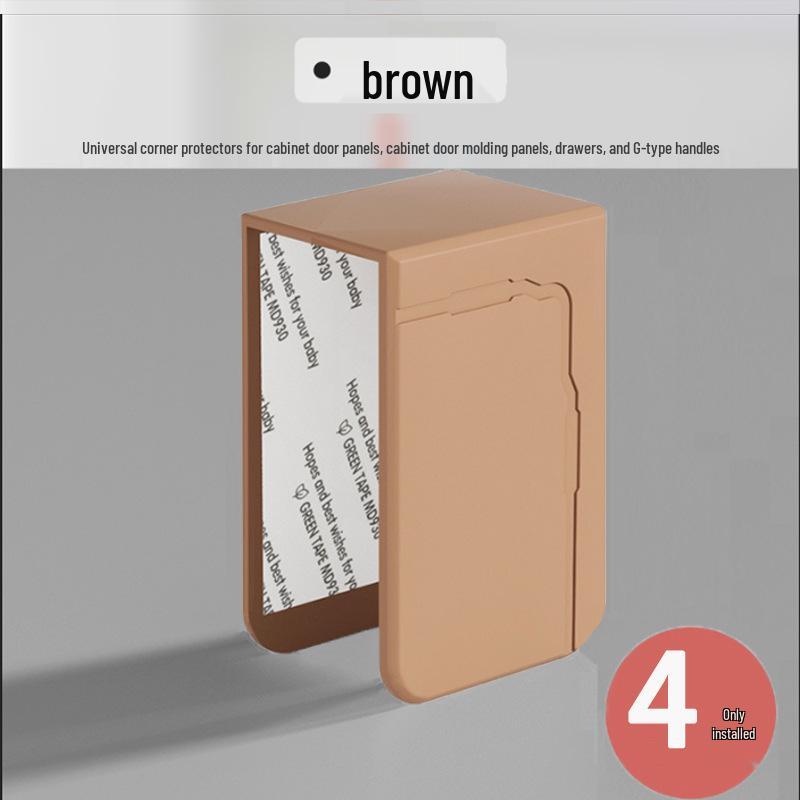 Cabinet & Furniture Corner Bumper: G/U-Shaped Anti-Collision & Anti-Scratch Door Handle Protector