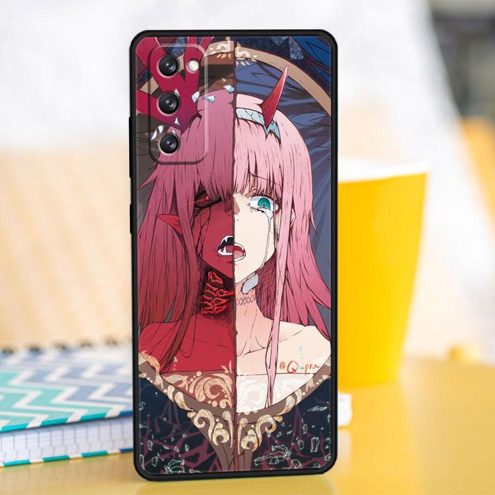 Handyhülle für Samsung S21 Plus S9 S10 S20 FE 2022 S7 S10e S22 Ultra 5G S8 Stoßfest Zero Two Darling in the FranXX Anime