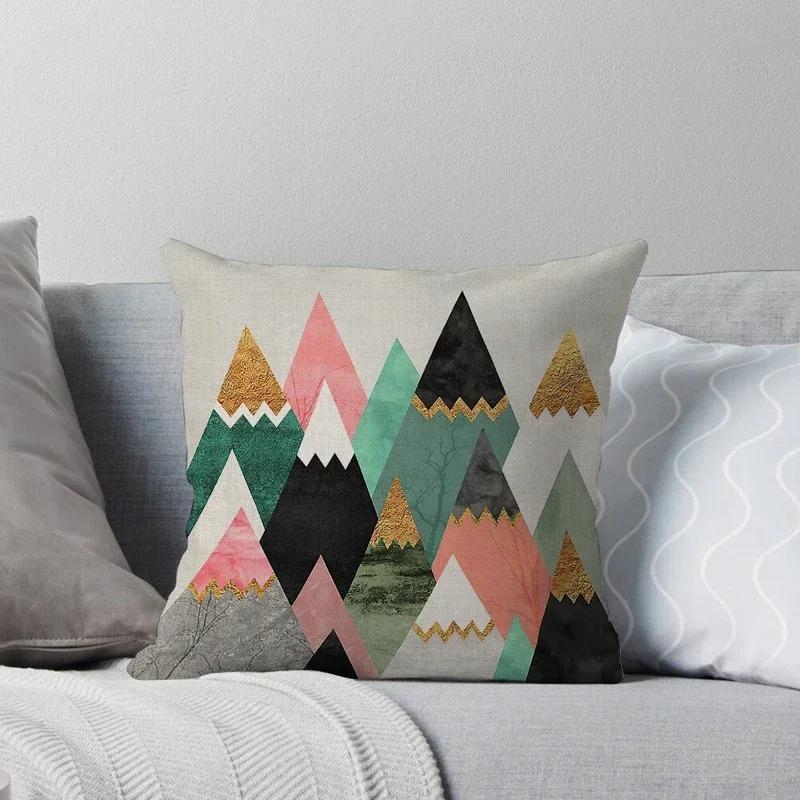 Nordic Abstract Geometric Creative Style Gray Decoration Home Pillow Cover Sofa Cushion Cover