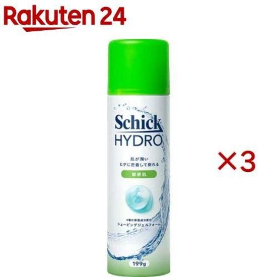 Hydro Sensitive Skin Shaving Gel Foam (199g3 bottles set)Schick