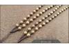 8mm Wenge Wood Round Bead Necklace with Large Bead Cord