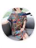 Trendy Korean-Style Floral Loose Dress for Plus-Size Fashionistas