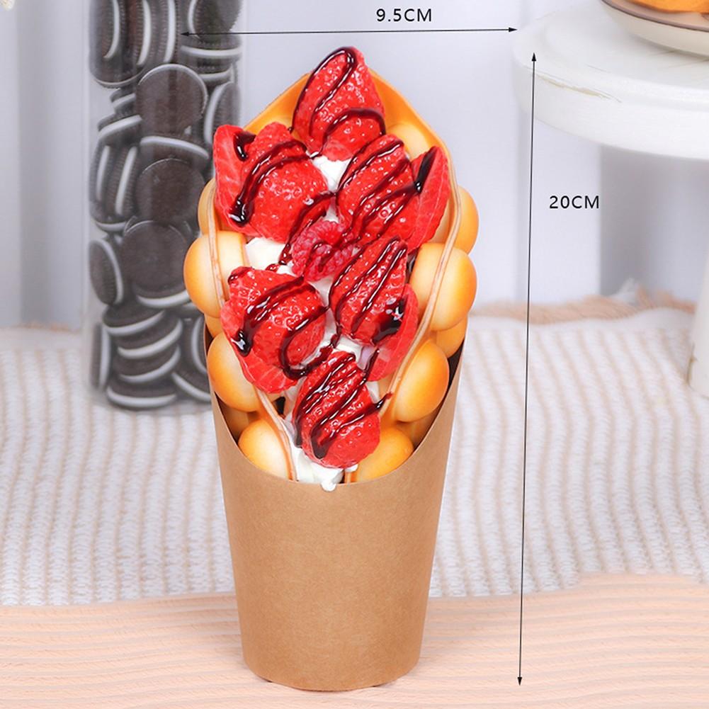 Имитация Вафельницы, Искусственная Еда для Демонстрации, Прочная strawberry ice cream