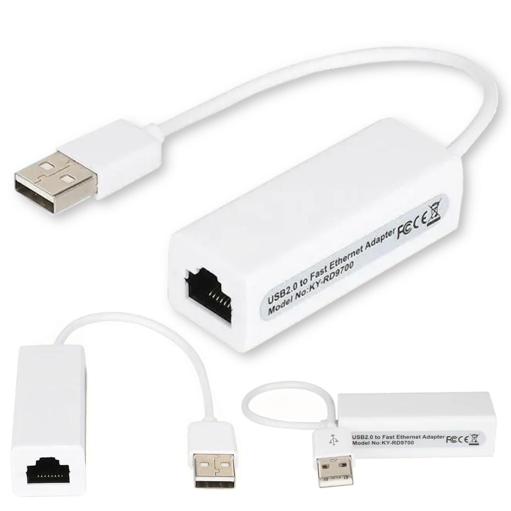 Adapter ethernet usb 2.0 przejściówka 100mbps przejściówka rj-45 lan usb-a