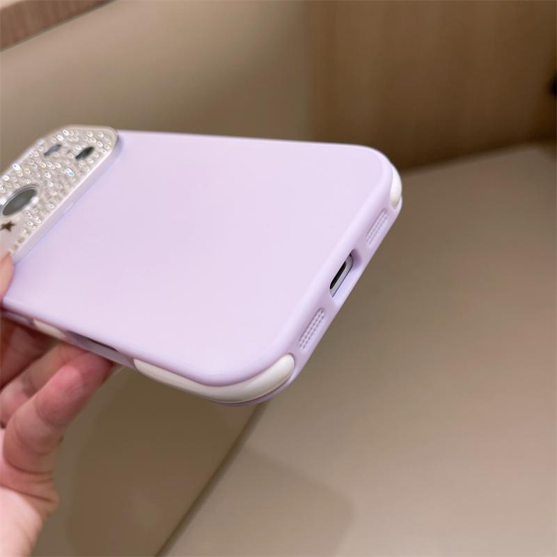For iPhone 17 Pro Max Luxury Diamond Skin Phone Case For iPhone 17 16 15 14 13 12 11 Pro Max Lens Protective Cover