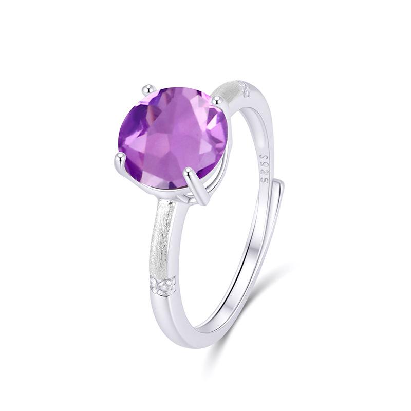 

Elegant S925 Silver Ring, Natural Gemstone, Adjustable Band, Premium Jewelry for Her Adjustable opening