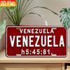 Custom 2D Flat Aluminum License Plate 6x12In Retro Metal Plate for Home Bar Garage Wall Decor