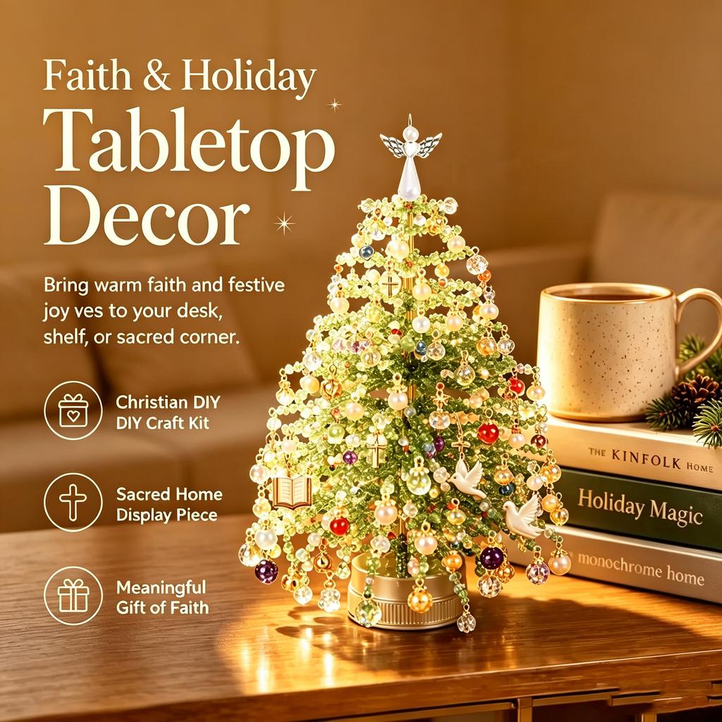 DIY Beaded Christmas Tree Kit Handmade DIY Beaded Christmas Tree Set