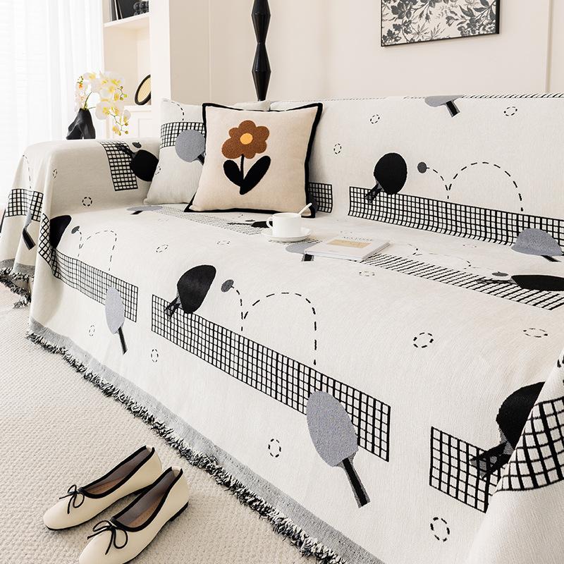 

Полотенце для дивана для настольного тенниса на все сезоны, новый чехол для дивана из шенилла, нескользящий всеобъемлющий чехол на подушку 180*130cm