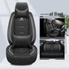 Universal Four-Season Car Seat Cushion Set – Five-Piece Linen & Ice Silk Full Coverage