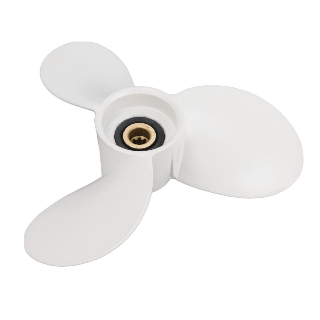 3-Blatt Aluminiumlegierung Propeller Ersatz Außenbordmotor Propeller für 4 5 6 8 PS Takt