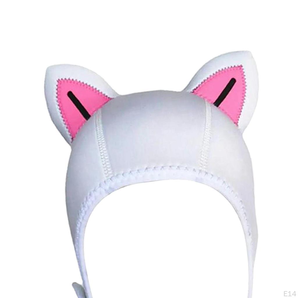 Cat Ears Diving Cap 3mm Neoprene Swimming Suit Hood Cute for