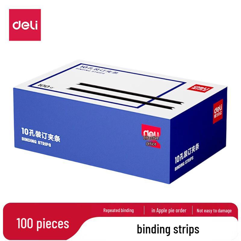 Deli 3831 A4 10-Hole Binding Strips
