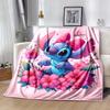 1 Stück Stitch-Druckdecke - Weiche Ganzjahresdecke für das Büro, Personalisierte Geschenkidee mit entzückendem Cartoon-Design