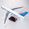 1/160 Scale Diecast Resin 46cm A380 Air Bus Passenger Aircraft China Southern Airlines Airplane Model Airways with Cabin Lights