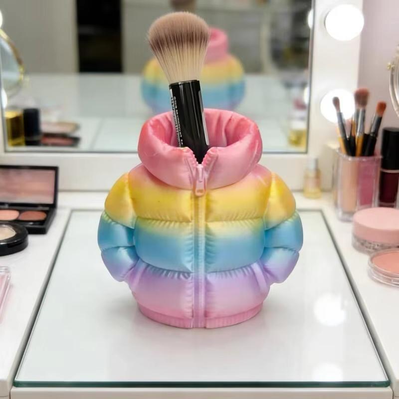 Puffer Jacket Pen Holder Resin 3D Printed Desktop Desk Organizer Office School Stationery Storage Cup Multiple Colors Gift Holder Creative
