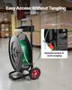 Banding Strapping Cart, Fit for PET/PP/Polyester Strapping Coils with 20.3/40.6 Cm Core Size, Heavy Duty Strapping Dispenser Equipped with Upgrade