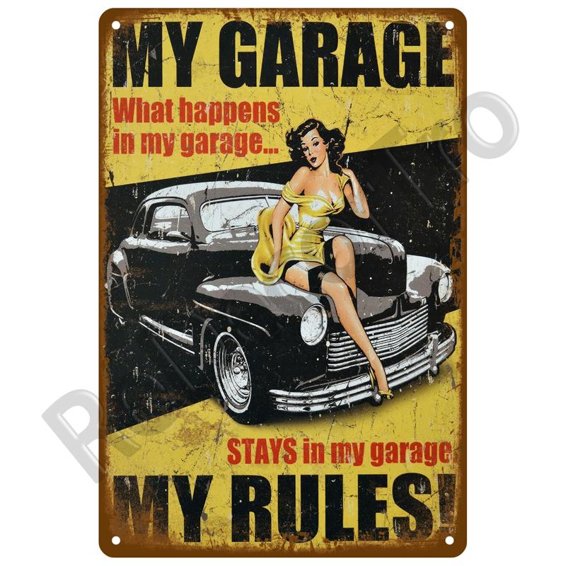 Motorolja Bensin Metallskylt Väggkonst Poster Plakett Vintage Plåtskyltar Järnmålning Dekoration För Mancave Café Garage Klubb Bar