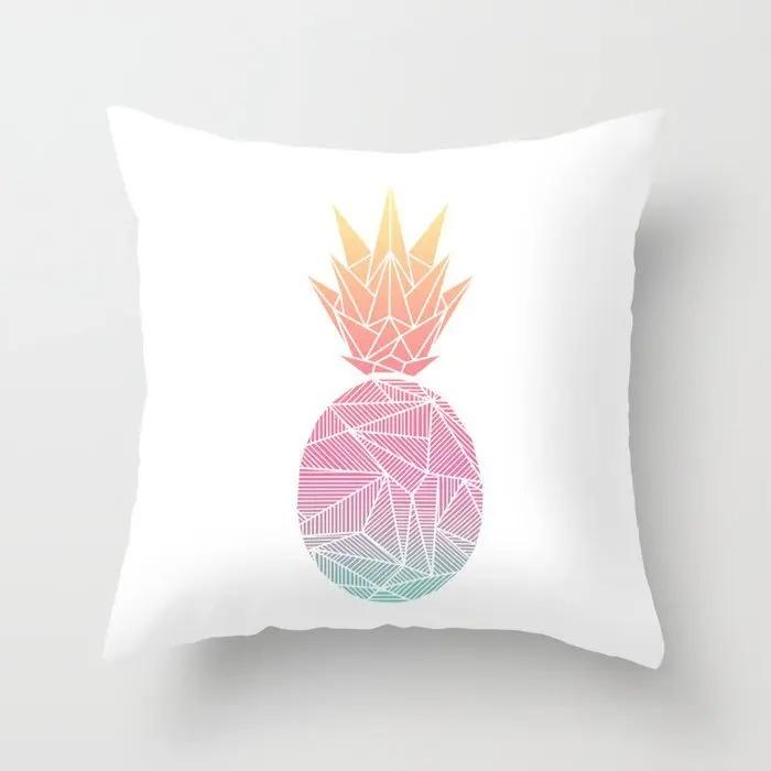 Pink Pattern Pillowcase Office Living Room Home Pillowcase Car Ornaments