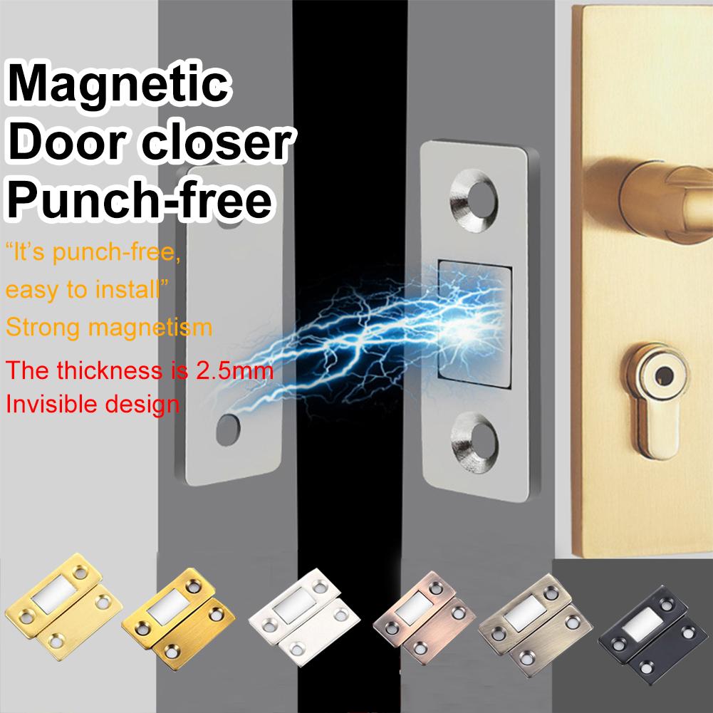 Magnetischer Türfang Ultra-dünne Schrankmagnete Closer Möbel Starke magnetische Saugkraft mit Klebeband für Schrank