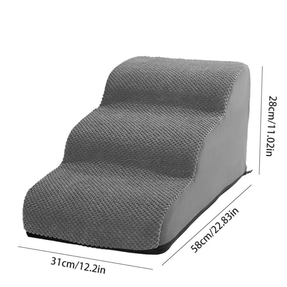 Ramp Stairs Dog Cat Stair Non-Slip Pet Ramp Stairs Dog Ramp for Bed Pet Dog Steps2/3 Tiers Training Stair Removable Washable