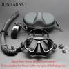Low Volume Freediving Snorkeling Mask Anti-Fog Tempered Glass Soft Silicone Myopia Available Scuba Diving Goggles for Men Women