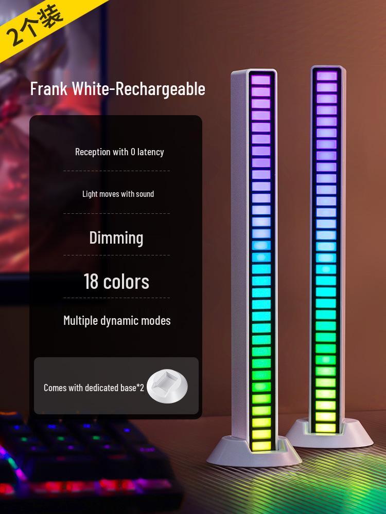 Sound-Activated RGB Rhythm Light: E-sports Desktop Speaker & Music Decoration