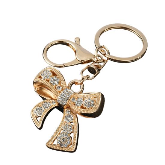 

Rhinestone Bow Keychain with Rotating Lobster Clasp for Women Girls Sparkling Bow Keychain Bag Charm for Birthday Mother s Day белый