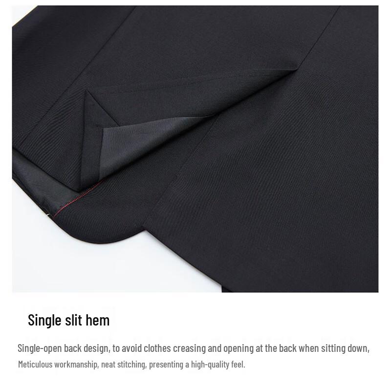 ROMON Men's Slim Fit Business & Wedding Suit Set