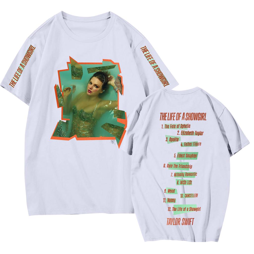 Dámské ležérní tištěné tričko s kulatým výstřihem, svetr s krátkým rukávem