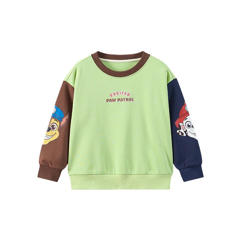 Paw Patrol Kids  Color Block Crewneck Sweatshirt 110