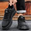 2024 autumn new non-slip and wear-resistant sports casual board shoes heightening soft sole men's fashion breathable versatile trendy shoes