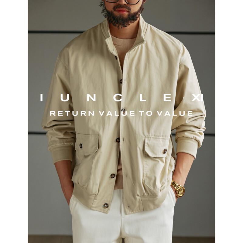 iunclexi Vintage Cotton Harrington Jacket