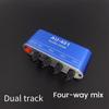 Bannik DC 5V-12V AU-401 Stereo Audio Mixer 4 Input 1 Output Separately Board Sound Mixing DIY Headphone Amplifier Durable