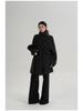 SRYS AME Women's Elegant Mid-Length Stand-Up Collar Wool Coat – Autumn/Winter