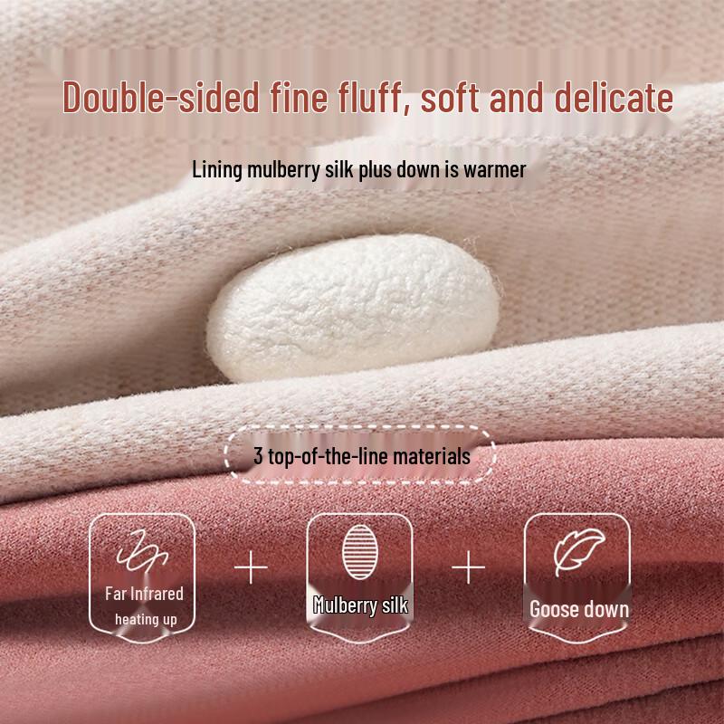 Mao Ren Women's Down & Silk Blend Fleece-Lined Thermal Leggings