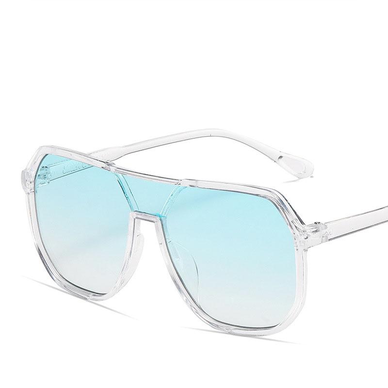 

Неполяризованные большие солнцезащитные очки для женщин и мужчин Новые уникальные цельные модные солнцезащитные очки Панк-очки Трендовые женские